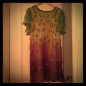 Dress from France. Bohemian. Chiffon